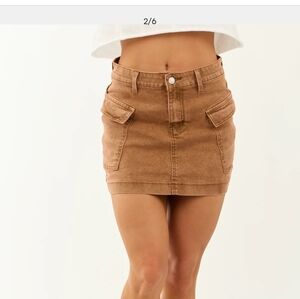 Rock Those Legs Tan Mini Skirt